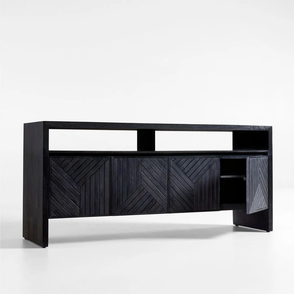 CRATE & BARREL - Gabinete Dunewood Charcoal Crate & Barrel
