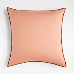 CRATE & BARREL - Funda Cojin Mer Stitch Desierto 58X58 Cm