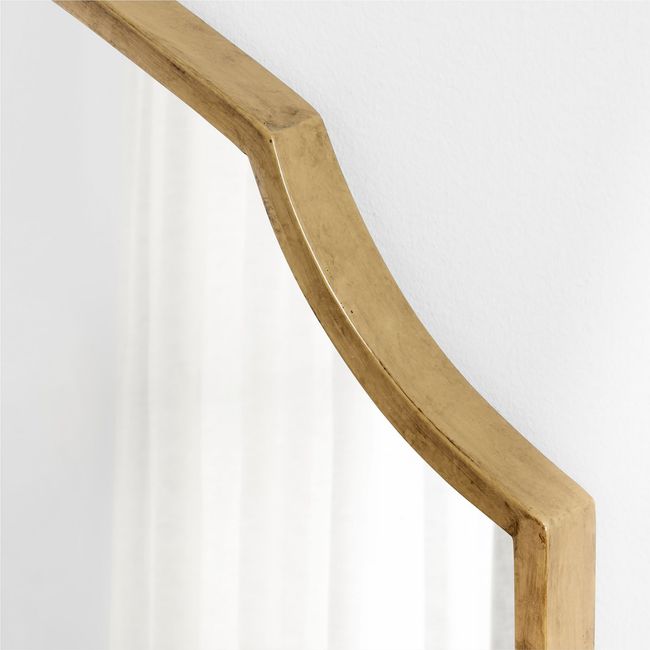 CRATE & BARREL - Espejo de Pared Emmy Con Marco Metálico 102x92 Cm Crate & Barrel