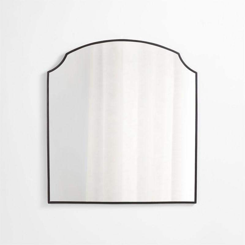 CRATE & BARREL - Espejo De Pared Emmy Negro Crate & Barrel
