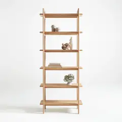 CRATE & BARREL - Librero Elias Madera Olmo Natural