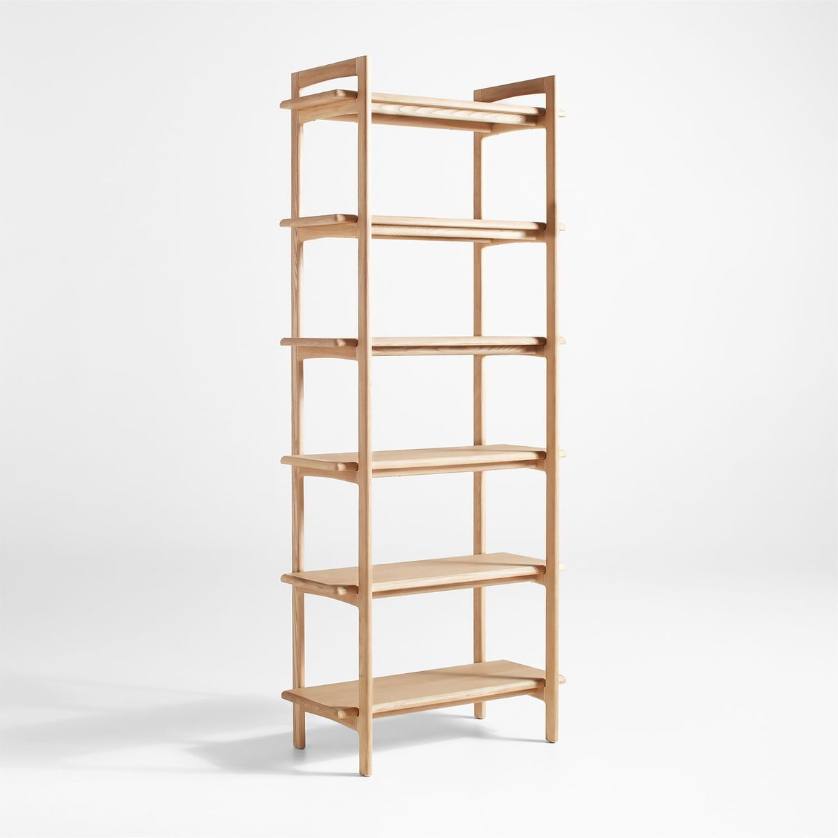 CRATE & BARREL - Librero Elias Madera Olmo Natural Crate & Barrel