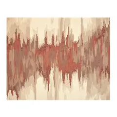 CRATE & BARREL - Alfombra Abstracta Terra Cotta 244 X 305 Cm
