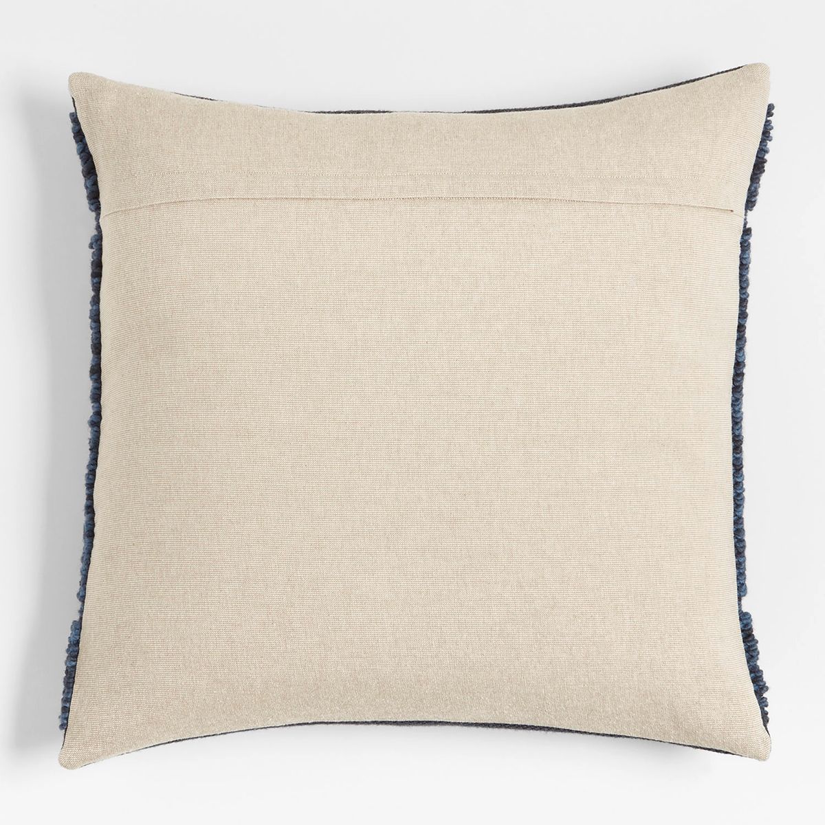 CRATE & BARREL - Funda Cojin Azul Textura Lancaster Crate & Barrel