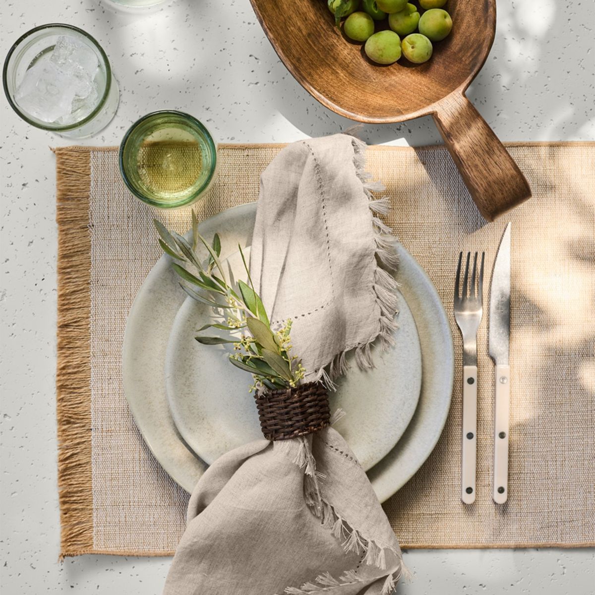 CRATE & BARREL - Individual Yute Crate & Barrel