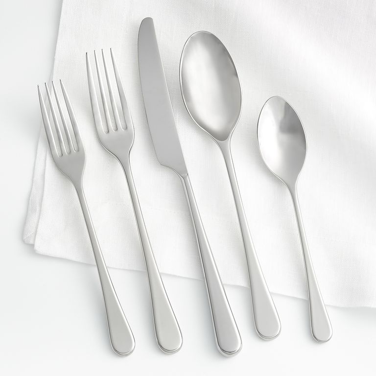 CRATE & BARREL Set 5 cubiertos Tour Mirror