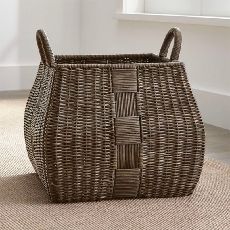 CRATE & BARREL - Canasto Cuadrado Auburn Crate & Barrel