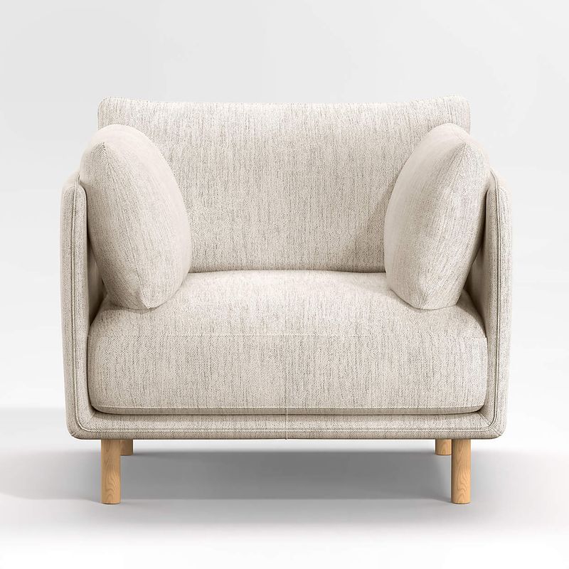 CRATE & BARREL - Silla Wells Tela Crate & Barrel