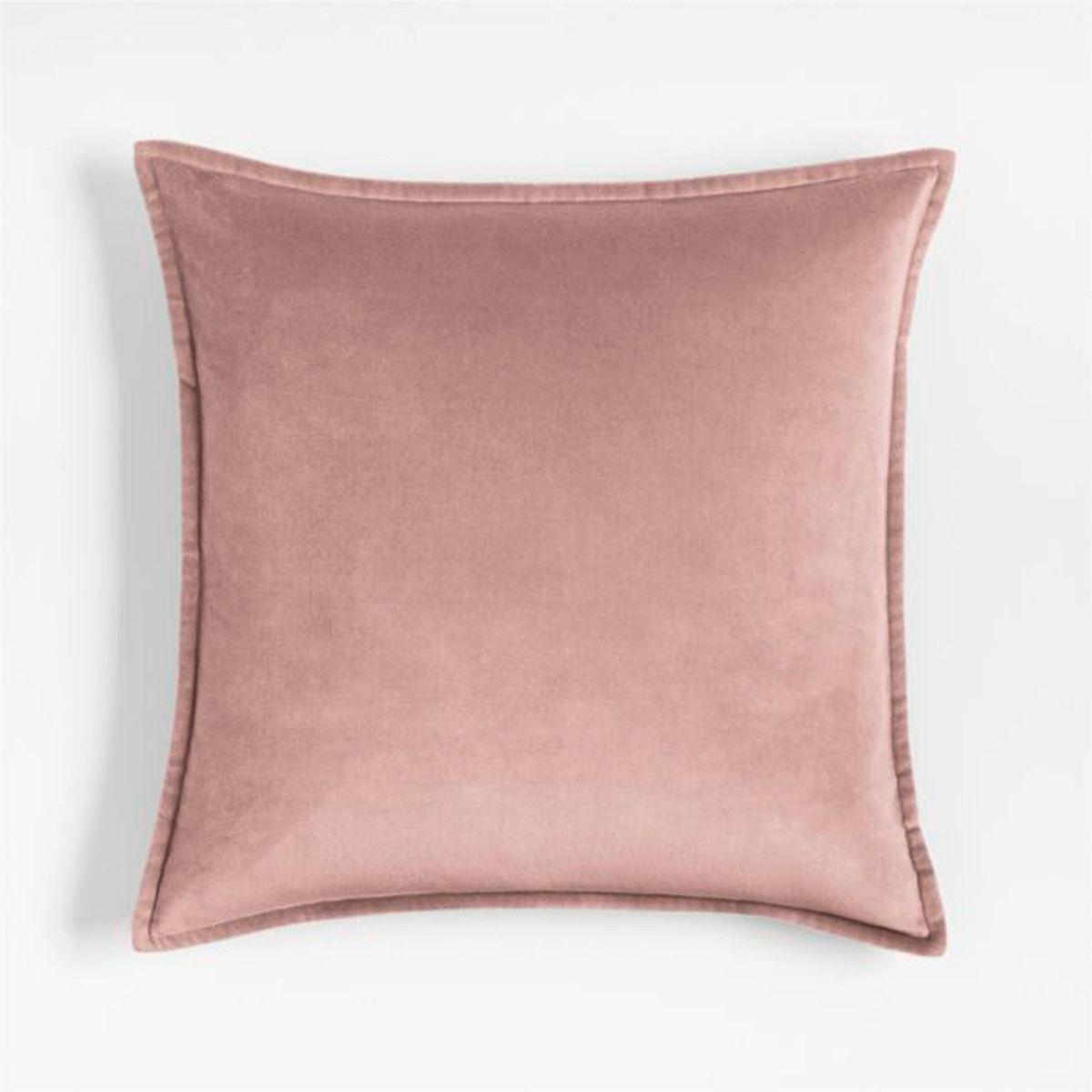 CRATE & BARREL - Funda Cojin Velvet Malva Crate & Barrel