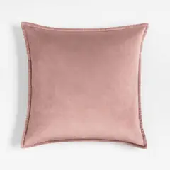 CRATE & BARREL - Funda Cojin Velvet Malva