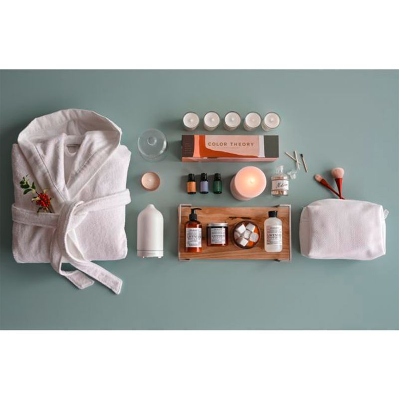 CRATE & BARREL - Bata de Baño Blanca S/M Crate & Barrel