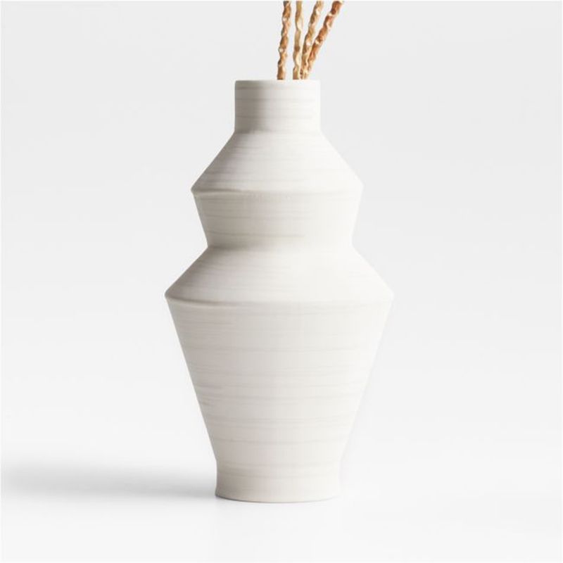 CRATE & BARREL - Jarron Angular Ceramica Crate&Barrel
