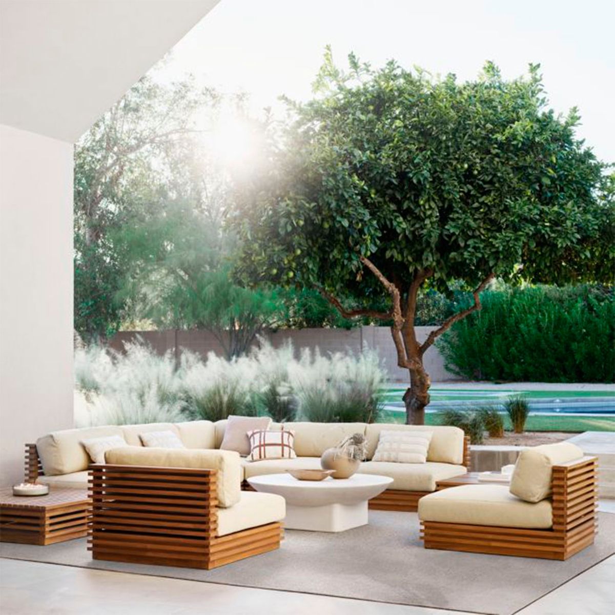 CRATE & BARREL - Mesa Centro Exterior Sayulita Crate & Barrel