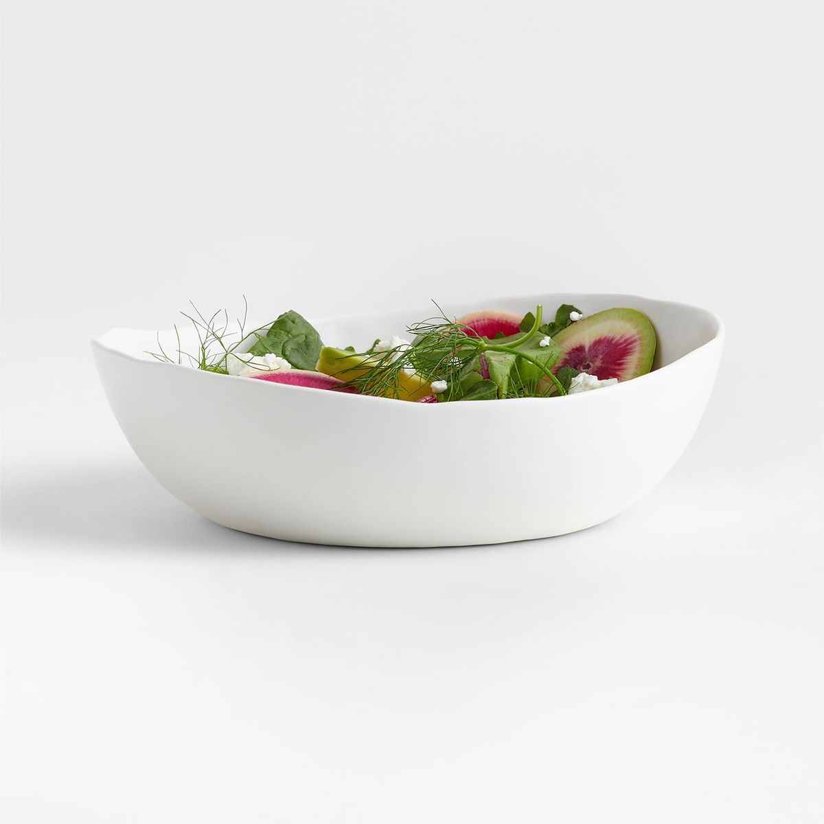 CRATE & BARREL - Bowl Bajo Mercer Blanco Mate Crate & Barrel