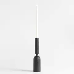 CRATE & BARREL - Candelabro Asker Negro