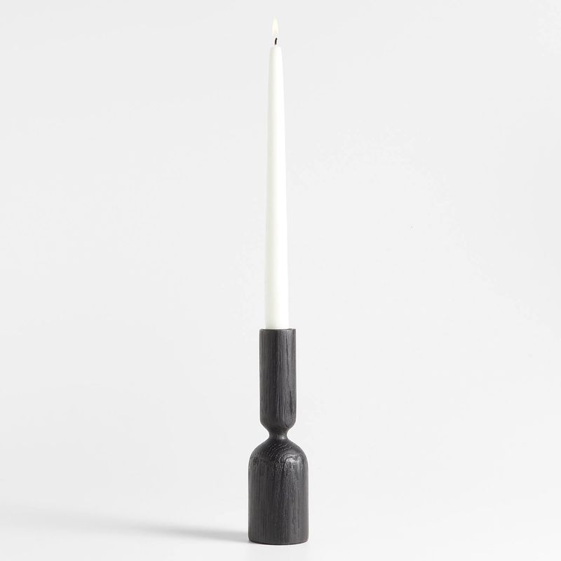 CRATE & BARREL - Candelabro Asker Negro Crate & Barrel