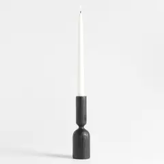 CRATE & BARREL - Candelabro Asker Negro
