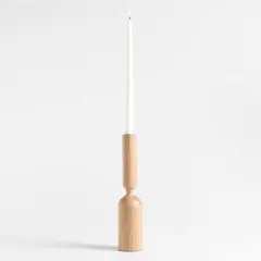 CRATE & BARREL - Candelabro Asker Natural