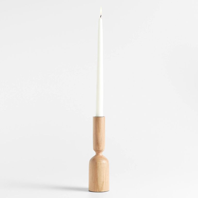 CRATE & BARREL Candelabro Asker Natural
