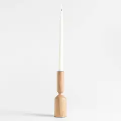 CRATE & BARREL - Candelabro Asker Natural