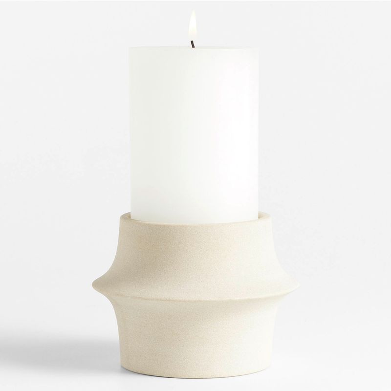 CRATE & BARREL - Candelabro Carter Piedra Arsenica Crate & Barrel