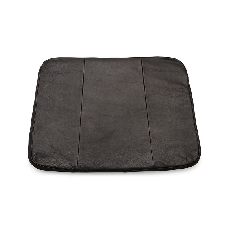 CRATE & BARREL - Cojín Cuero Negro Silla Tig Crate & Barrel