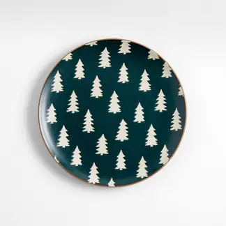 CRATE & BARREL - Plato Ensalada Christmas Tree