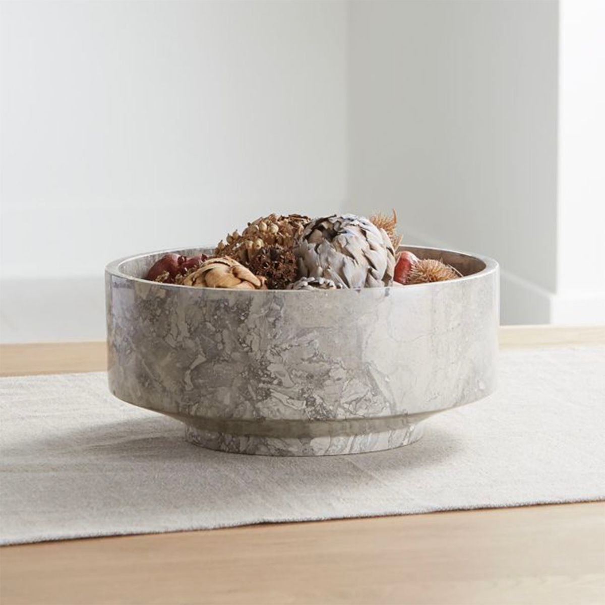 CRATE & BARREL - Bowl De Mármol Gris Crate & Barrel