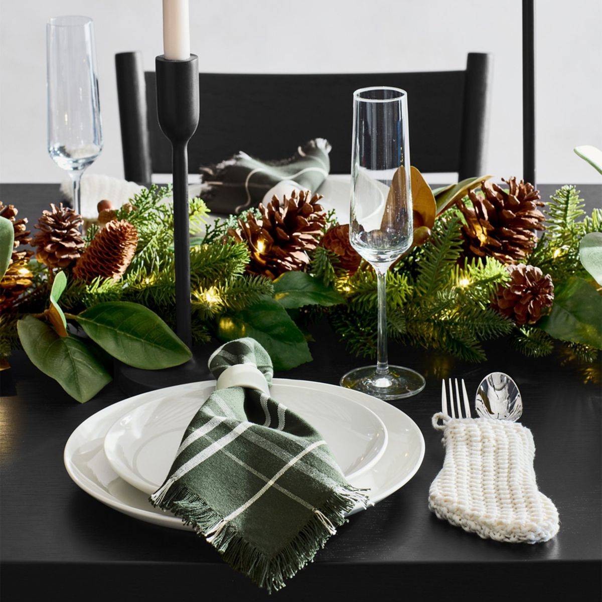 CRATE & BARREL - Servilleta Craft Verde Lino Crate & Barrel