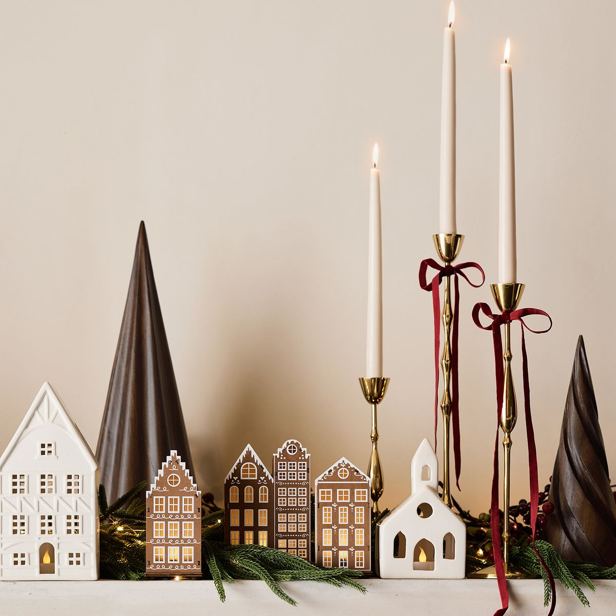 CRATE & BARREL - Árbol Navideño Madeira 38 Cm Crate & Barrel