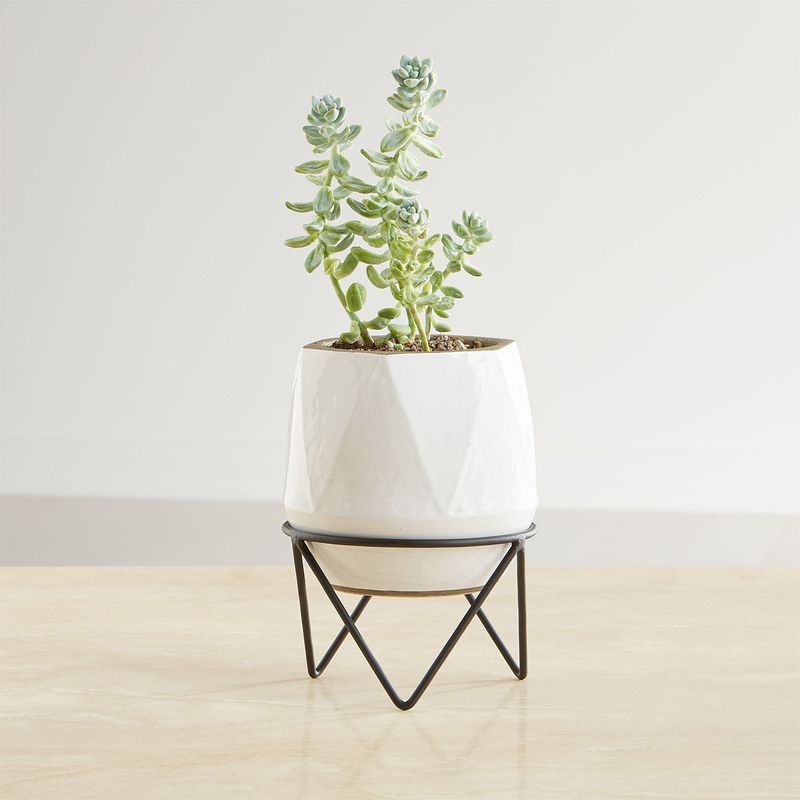CRATE & BARREL - Macetero Aaro Con Soporte Pequeño Crate & Barrel