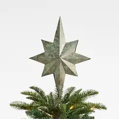 CRATE & BARREL - Topper Estrella Verde Metal