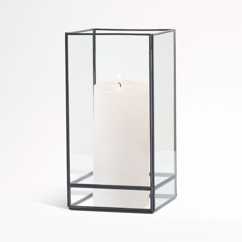 CRATE & BARREL - Candelabro Hurricane Jasper Crate&Barrel