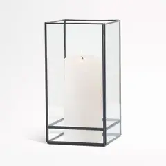 CRATE & BARREL - Candelabro Hurricane Jasper Crate&Barrel