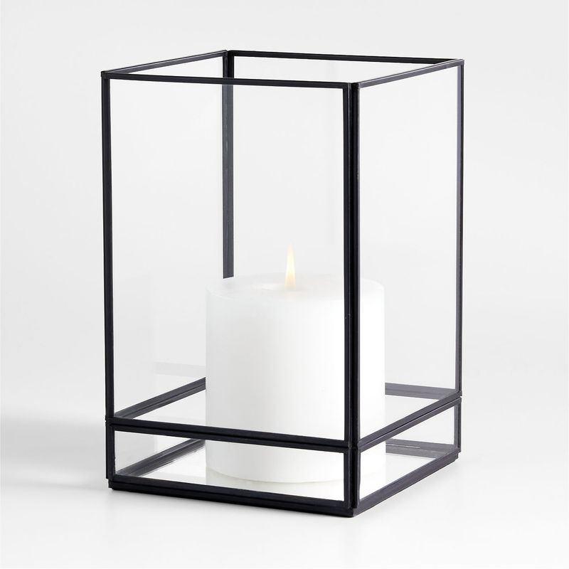 CRATE & BARREL - Candelabro Hurricane Jasper Crate&Barrel