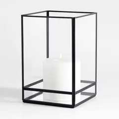 CRATE & BARREL - Candelabro Hurricane Jasper Crate&Barrel