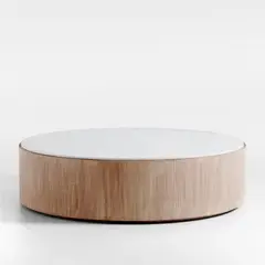 CRATE & BARREL - Mesa De Centro Troupe Mármol 142Cm