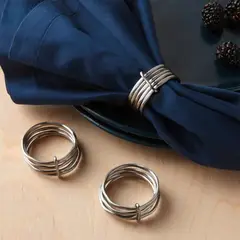 CRATE & BARREL - Anillo Servilleta Plateado