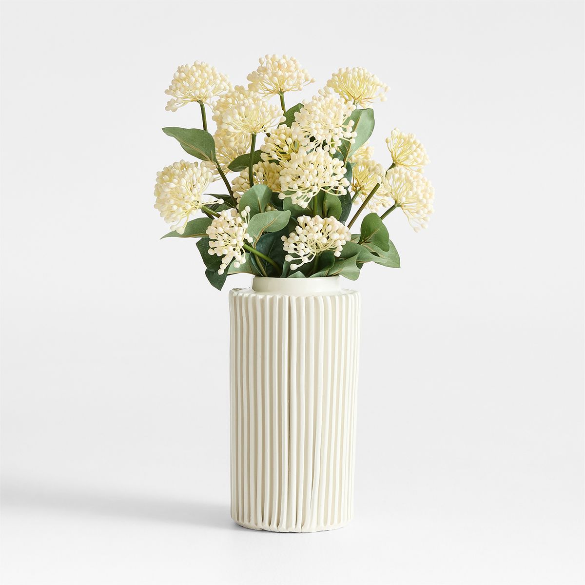 CRATE & BARREL - Tallo Artificial Viburnum Crema 60Cm Crate & Barrel