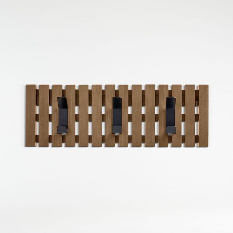 CRATE & BARREL - Perchero De Pared Batten 3 Ganchos Crate & Barrel