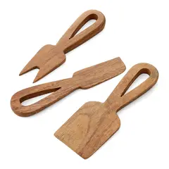 CRATE & BARREL - Set De 3 Accesorios Para Queso Mate