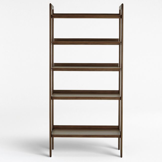 CRATE & BARREL - Estantería Ancha Tate Nogal Crate & Barrel