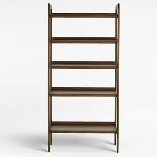 CRATE & BARREL - Estantería Ancha Tate Nogal