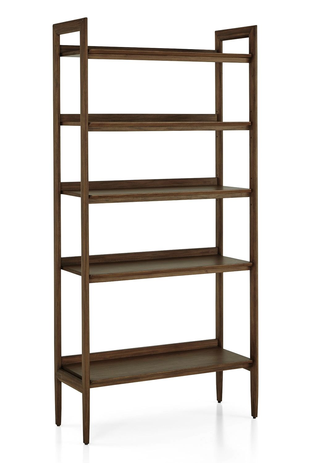 CRATE & BARREL - Estantería Ancha Tate Nogal Crate & Barrel