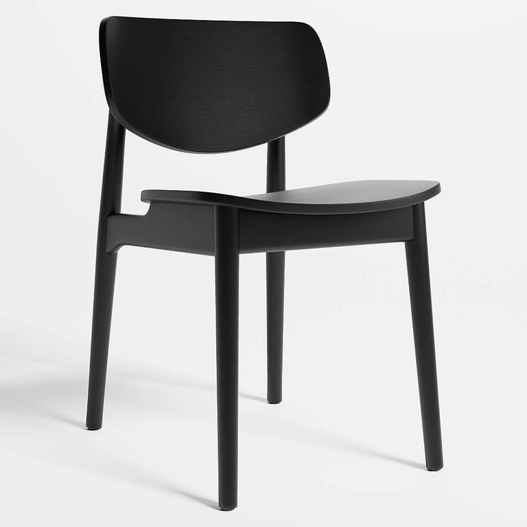 CRATE & BARREL Silla De Comedor Paolo Madera Negra