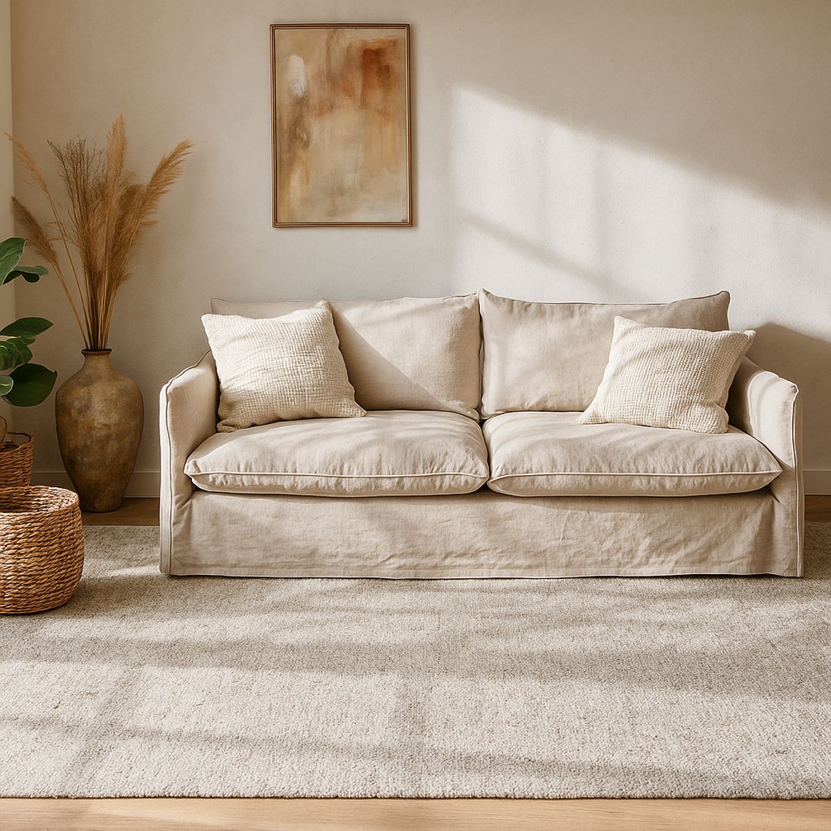 CRATE & BARREL - Alfombra Parker Neutral Crate & Barrel