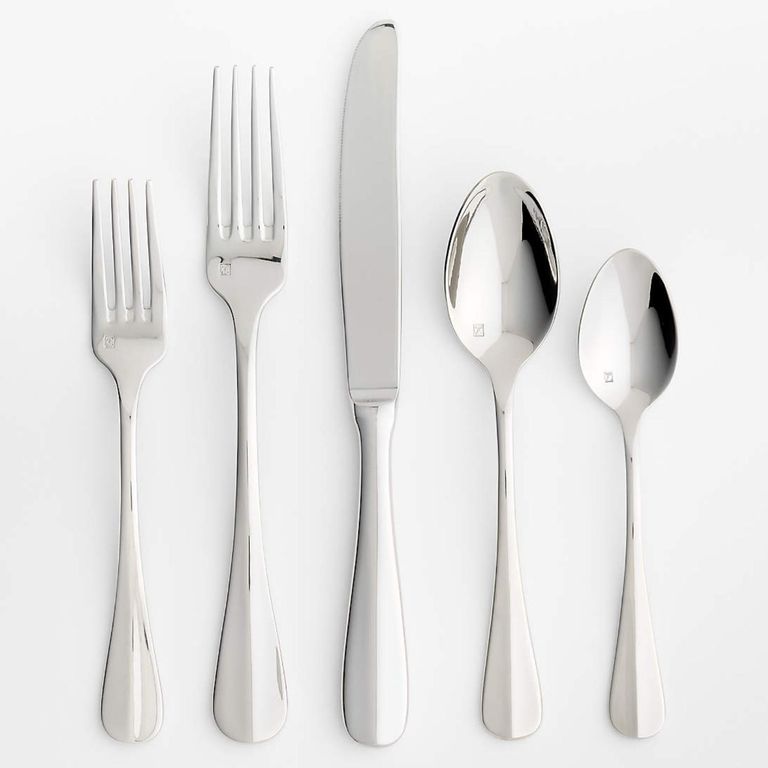CRATE & BARREL Set 5 Cubiertos Voletta Mirror