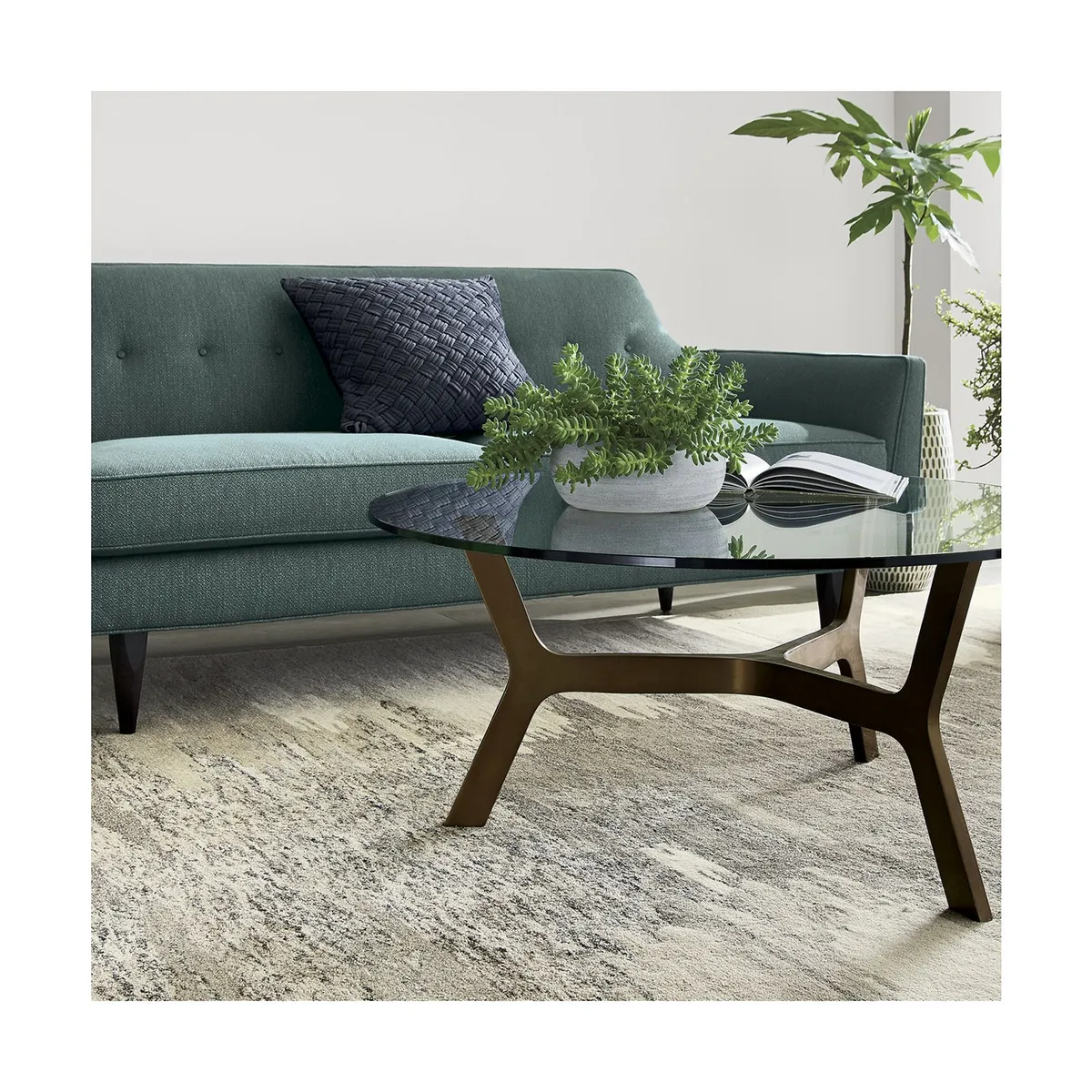 CRATE & BARREL - Alfombra Birch Neutra Crate & Barrel