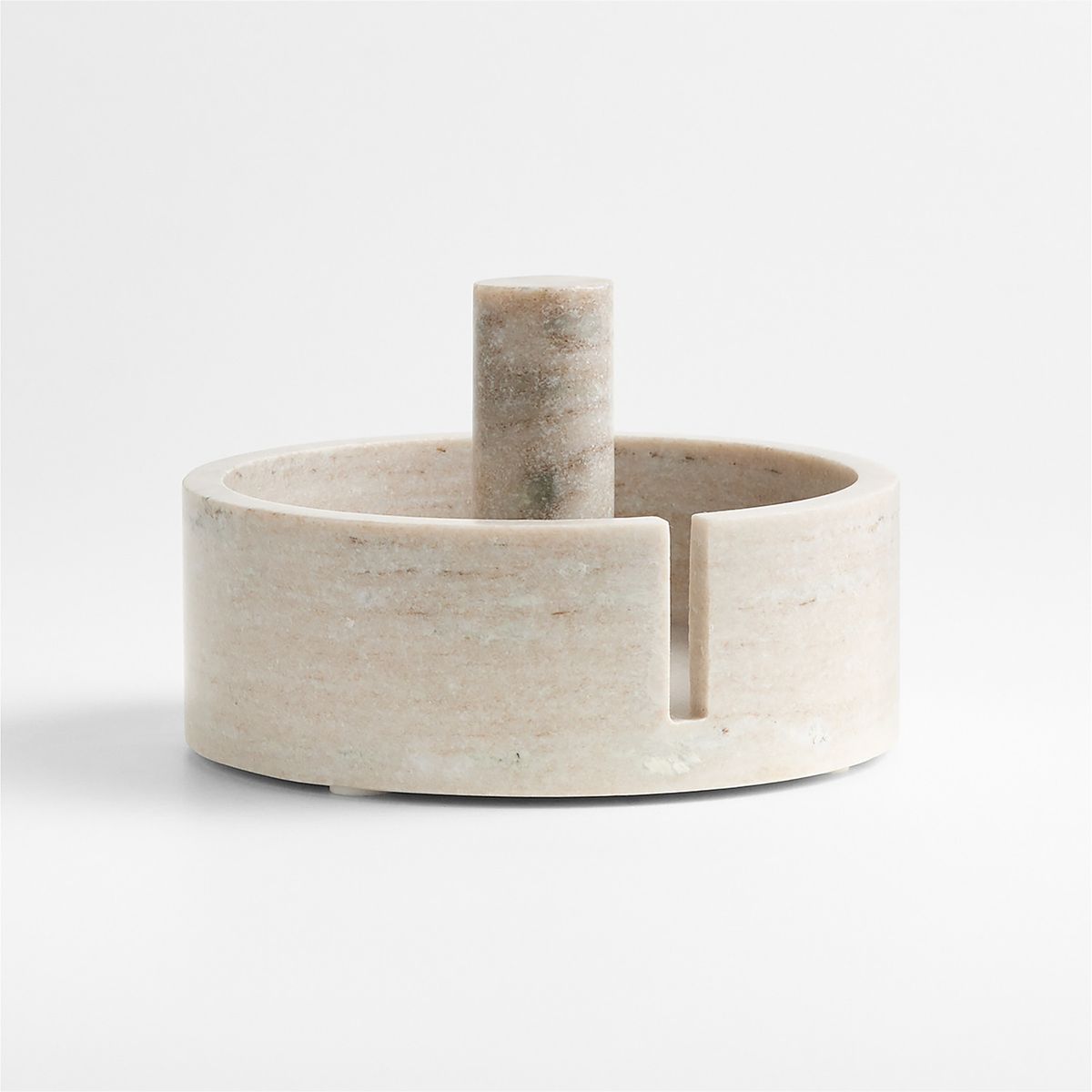 CRATE & BARREL - Portarrollos Papel Tuscan Mármol Crate & Barrel