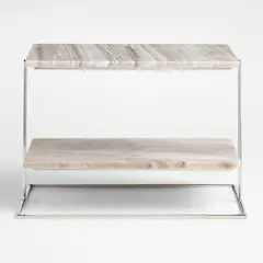 CRATE & BARREL - Set 2 Piezas Servir Tuscan Mármol